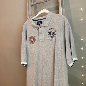 La Martina Polo grey size 2XL